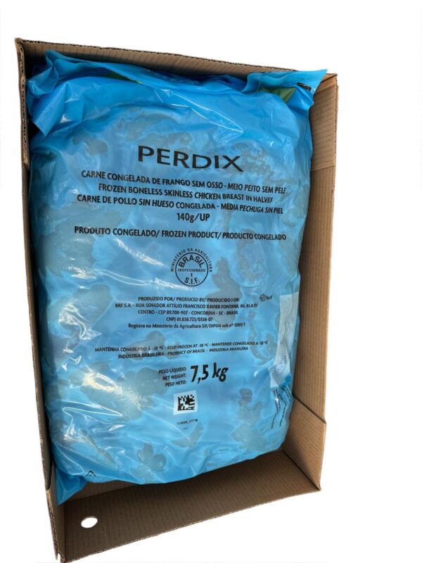 Pechuga de Pollo Deshuesada Marca Perdix Caja de 15kg (Valor Neto + IVA)